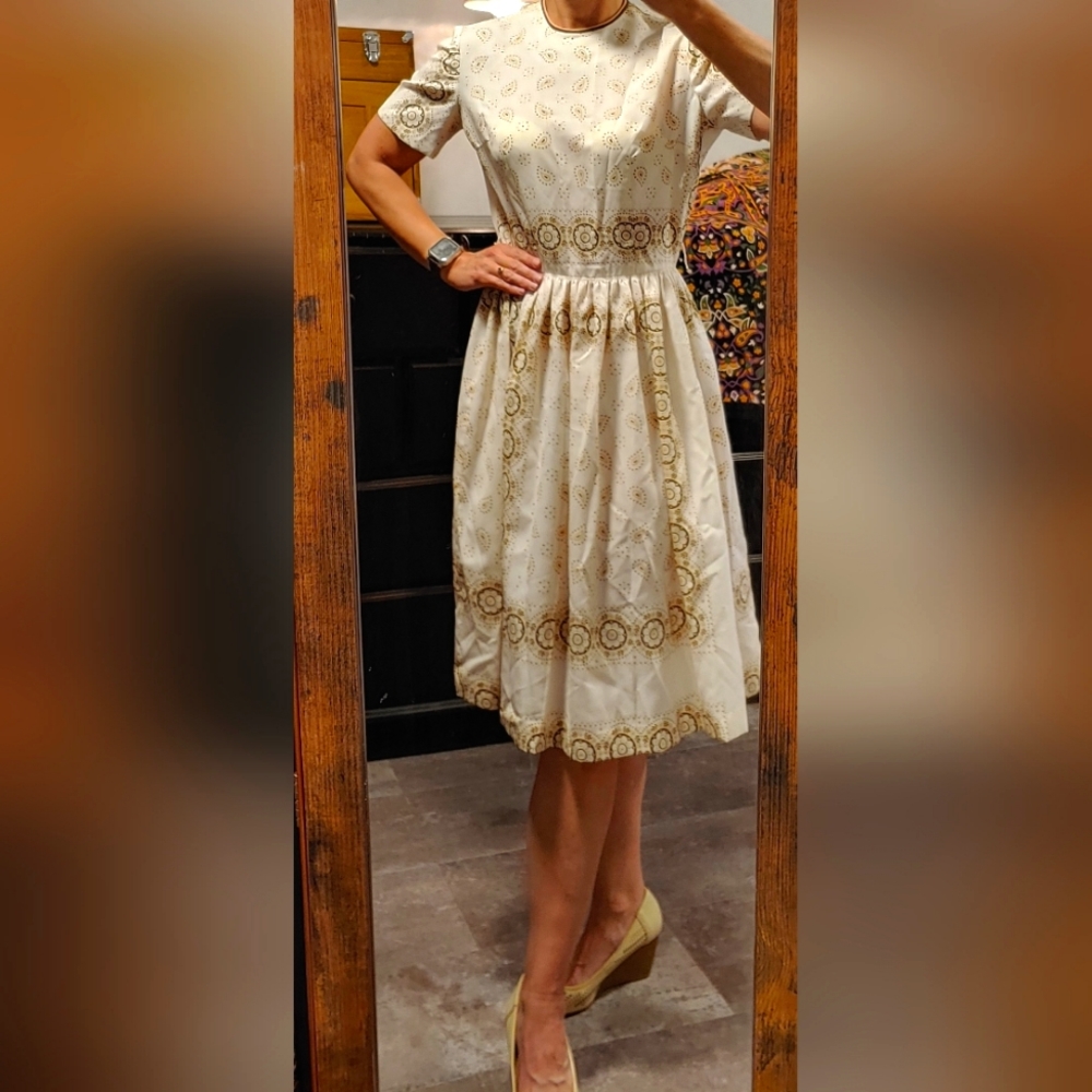 Early 60's vintage, light summer, short sleeve dress